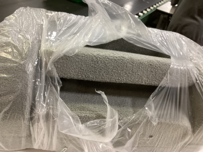 Condition photo showing As Is for Toddler Couch, 2-in-1 Toddler Chairs Comfy 1-3 Years Old, Toddler Chair for Girls and Boys, Kids Couch Bed Fold Out, Convertible Baby Sofa to Lounge Chair for Playing, Reading, Napping, Grey Standard Grey