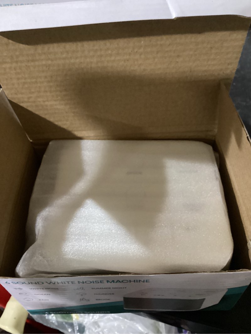 Condition photo showing New/Like New for new perch brrc107, 6 sound white noise machine improved sleep, concentration