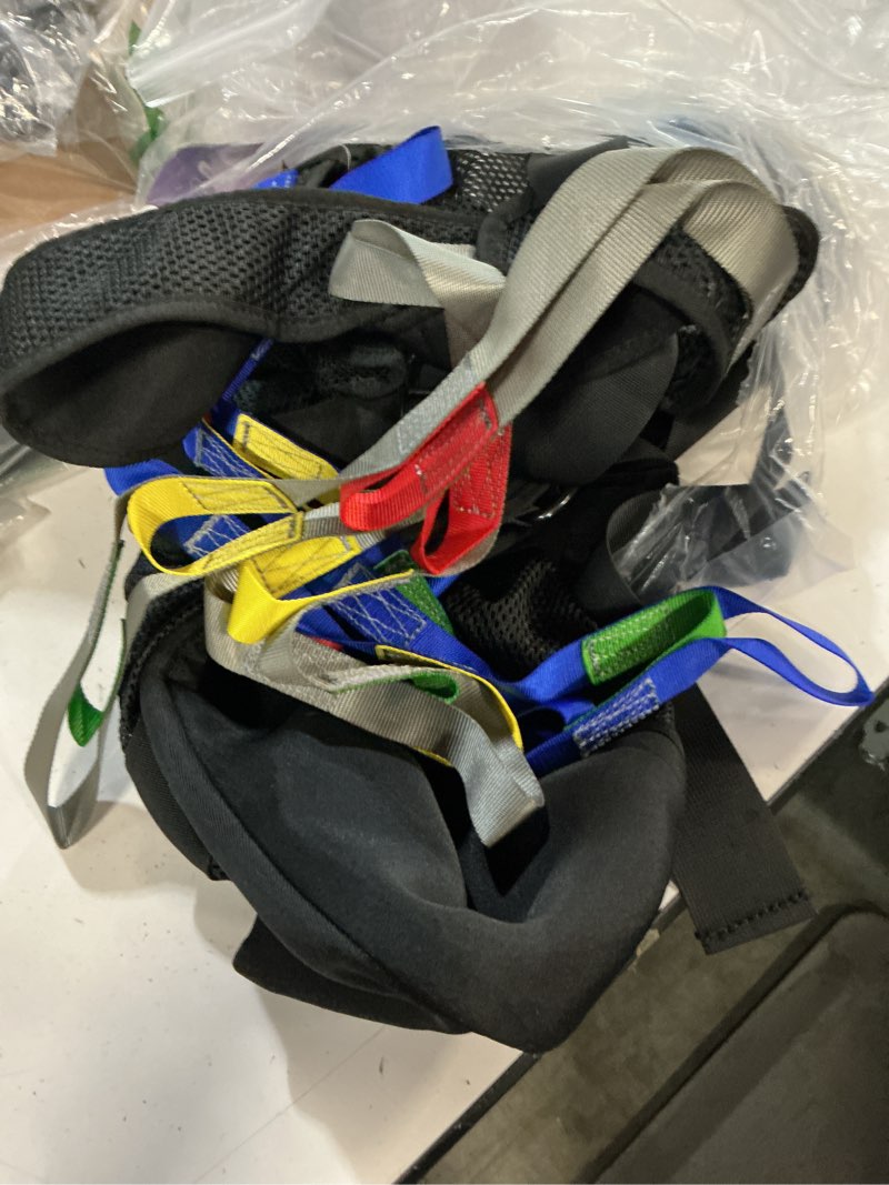 Condition photo showing Good Condition for adjustable patient lift walking sling with support pads, transfer and rehabilitation sling, durable mesh fabric, 230kg capacity, easy to use and washable (black, extra large) extra large black