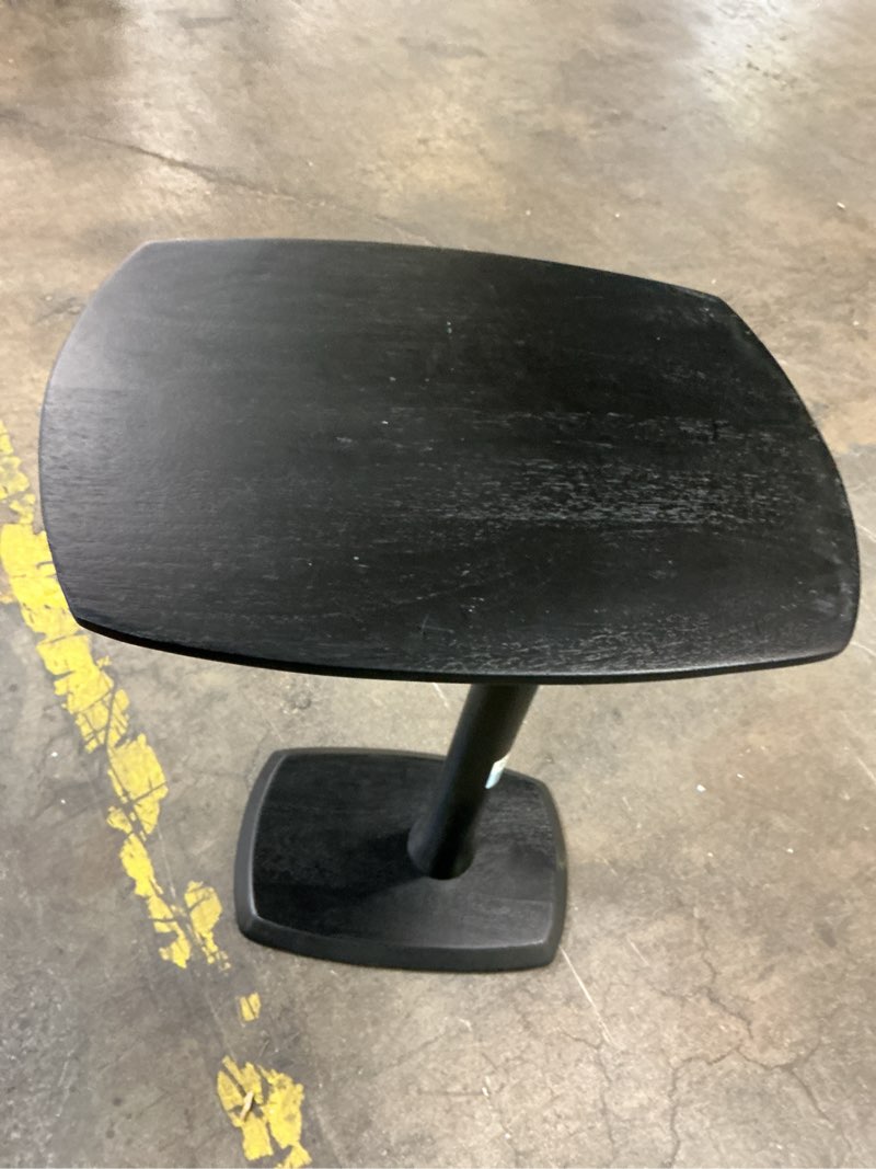 Condition photo showing Good Condition for wholesale ellis solid wood c shaped sofa side end table