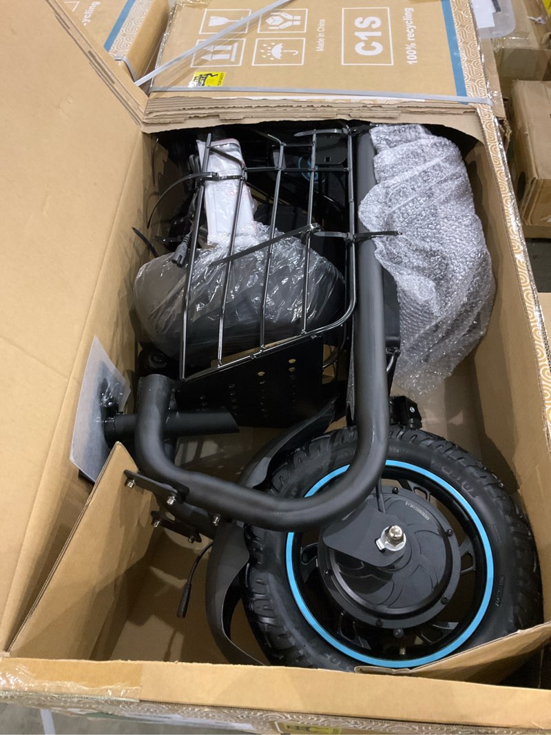 Condition photo showing Good Condition for Gyroor Adults Electric Scooter with Large Middle Basket, 550W Motor 18.6 MPH 20 Mile Distance, Foldable E-Scooter with seat for Pets & Cargo