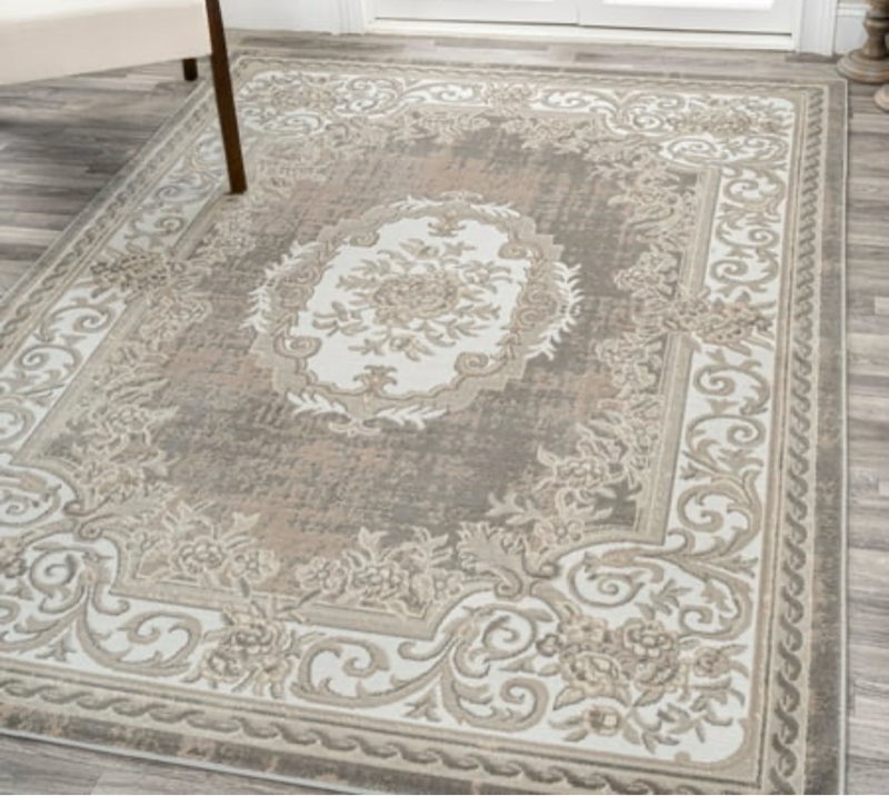 JONATHAN Y MODERN PERSIAN 3 x 5 Area Rug  Rosalia Cottage Medallion - Beige/Ivory  MDP401D-3