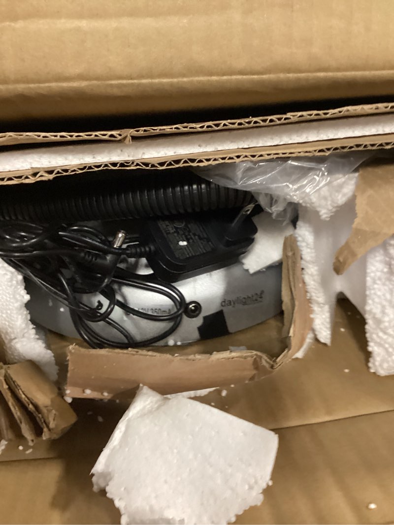 Condition photo showing Good Condition for daylight24 402039-05 Full Page 8 x 10 Inch Magnifier LED Illuminated Floor Lamp, Plastic,Silver Silver Lamp