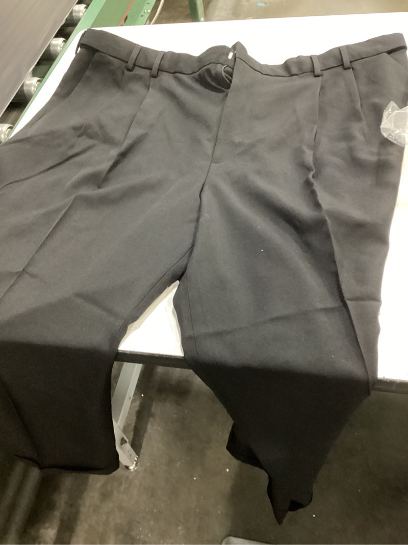 Condition photo showing New/Like New for van heusen big and tall cuffed crosshatch dress pant size 50wx29l 