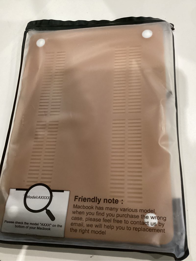Condition photo showing As Is for B BELK Compatible with MacBook Air 13 inch Case 2022 2021 2020 2019 2018 A2337 M1 A2179 A1932, Matte Plastic Hard Shell+ Keyboard Cover+ Screen Protector for MacBook Air 13.3 inch Case, Caramel Brown