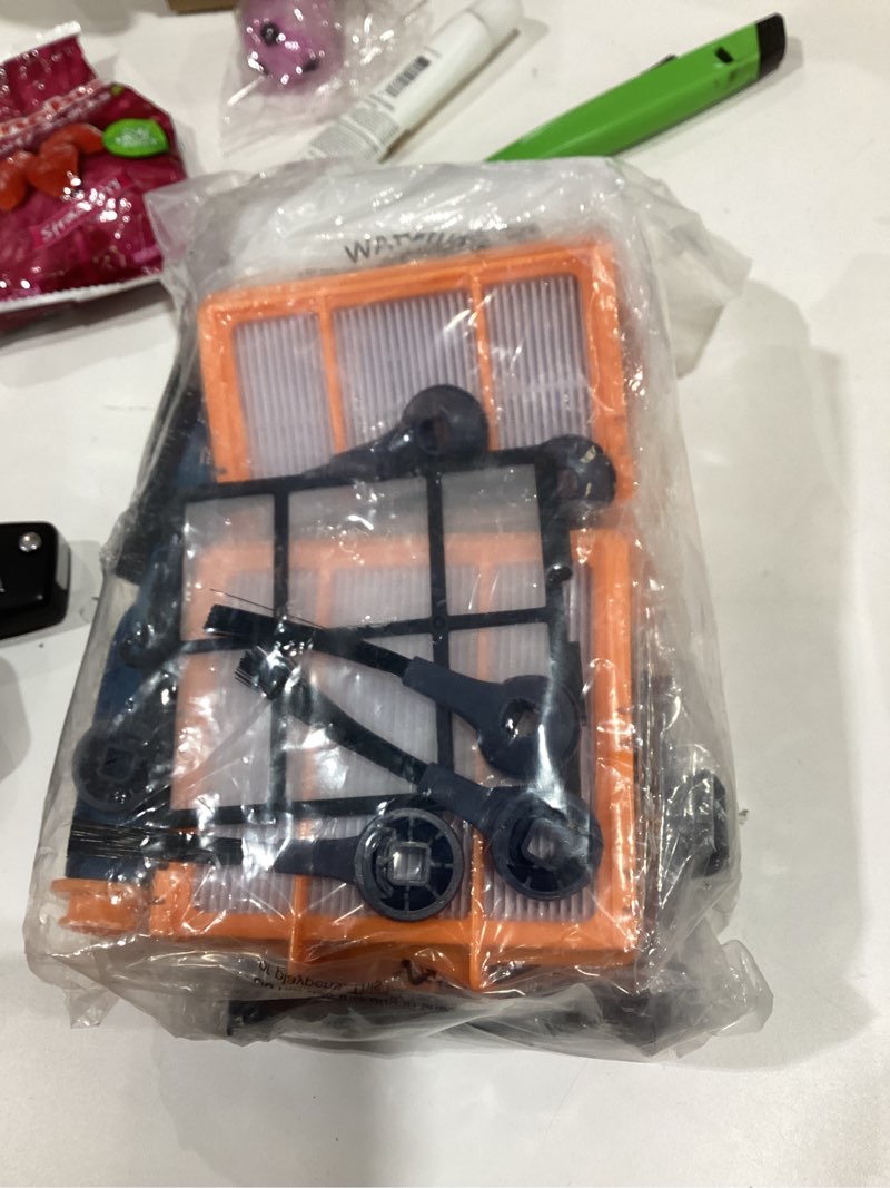 Condition photo showing As Is for Replacement Accessories for Shark AI AV2501S, AV2501AE, AV2511AE, RV2502AE, RV2520AOUS, AV2510AOUS Robotic Vacuum Cleaner Spare Parts Kit with Main Brush Side Brush Filter 18 Pcs Accessories Kit