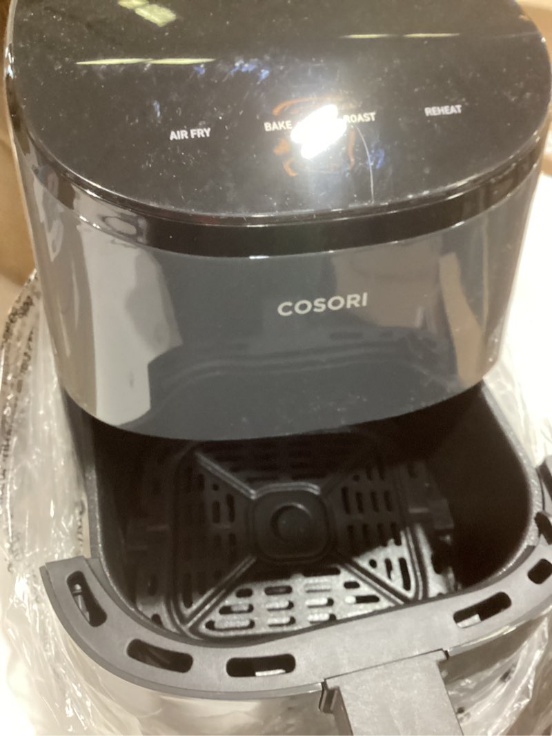 Condition photo showing Good Condition for cosori air fryer 2.1 qt, small & mini 4-in-1 airfryer ideal for simple meals and snack, easy to leftover food to crispy, up to 97% less oil, 30 in-app recipes, nonstick & dishwasher-safe basket grey 2.1 qt