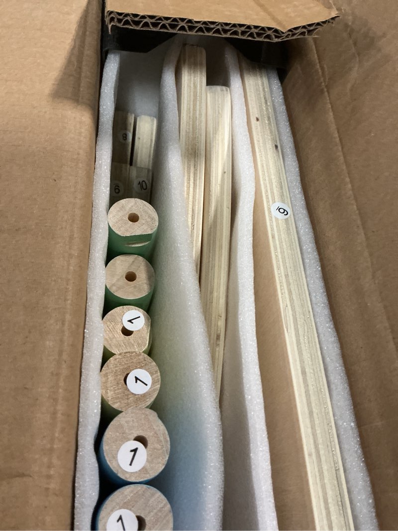 Condition photo showing Good Condition for COSYLAND Pikler Triangle Set - 8 in 1 Large Montessori Climbing Toys for Indoor - Wooden Foldable Jungle Gym for Toddler & Baby, CPC/SOR/CE Certified Enjoys Unique Patented Design, Rainbow Rainbow Large