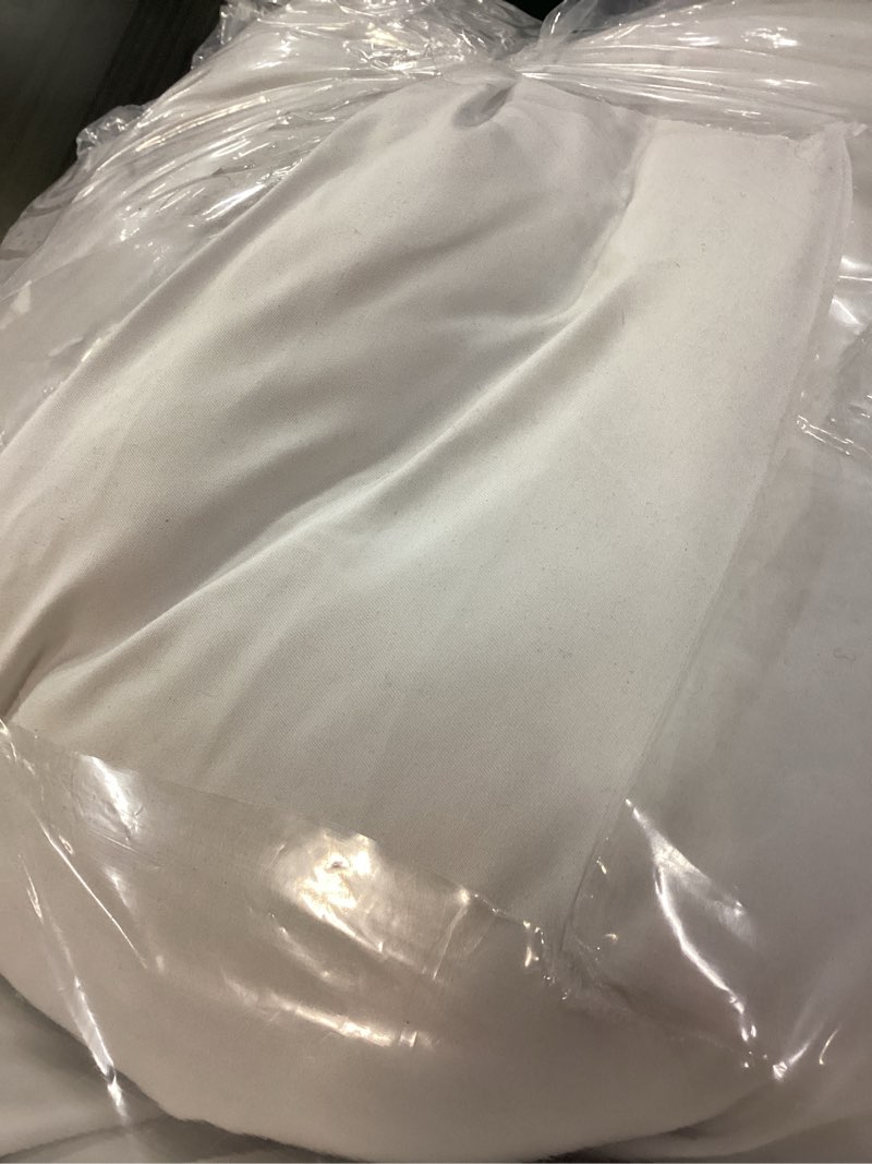 Condition photo showing Good Condition for serta down illusion soft hypoallergenic soft/medium bed pillows for side, stomach or back sleepers (2 pack), queen, white white queen soft/medium