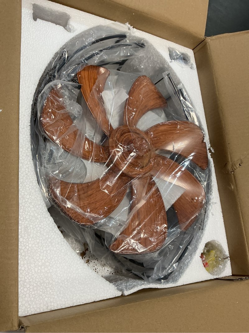 Condition photo showing Good Condition for LEDIARY 20" Caged Ceiling Fans with Lights and Remote, Flush Mount Bladeless Ceiling Fan Low Profile