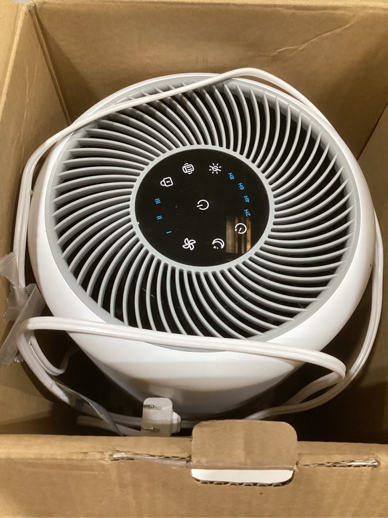 Condition photo showing As Is for LEVOIT Air Purifier for Home Allergies Pet Hair in Bedroom, Covers Up to 1073 ft² by 56W High Torque Motor, AHAM VERIFIDE, 3-in-1 Filter with HEPA Sleep Mode, Remove Dust Smoke Odor, Core300-P, White