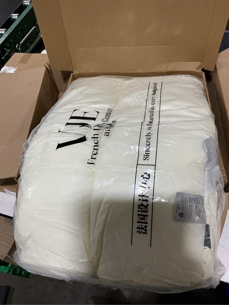 Condition photo showing New/Like New for youpi cervical neck pillow for sleeping, ergonomic design bed pillow for side/back/stomach sleeper, dual-height support pillow for neck pain relief, hypoallergenic & odor-free with baby safe materials cream white