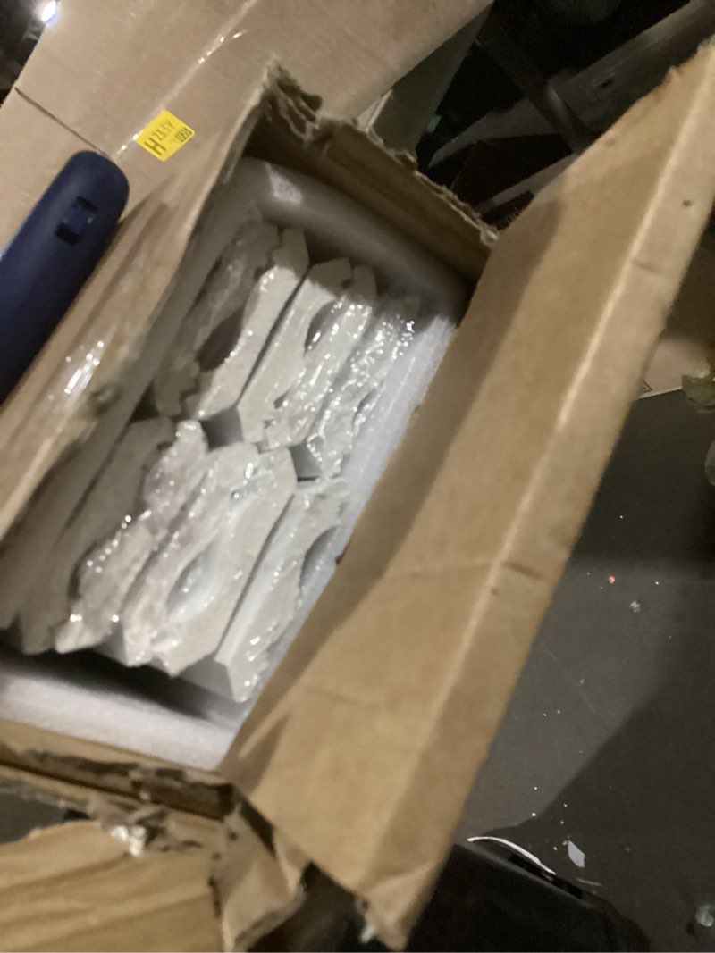 Condition photo showing Good Condition for Art3d Ceiling Crown Molding Trim 10-Pack 47Ft, High Impact Polystyrene Decorative Ceiling Moulding - Installed with Glue, White