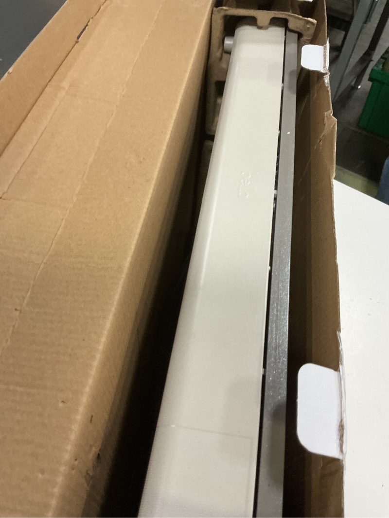 Condition photo showing New/Like New for bella 12" x 22" electric griddle with evergood™ ceramic nonstick coating, removable temperature probe, dishwasher-safe drip tray & cool touch handles, cook up to 15 eggs, 1500 watt, oatmilk 12" x 22" oatmilk