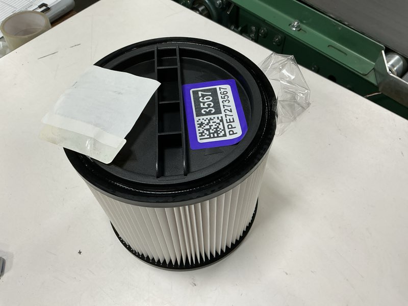 Condition photo showing As Is for craftsman reusable large wet/dry shop vacuum cartridge filter