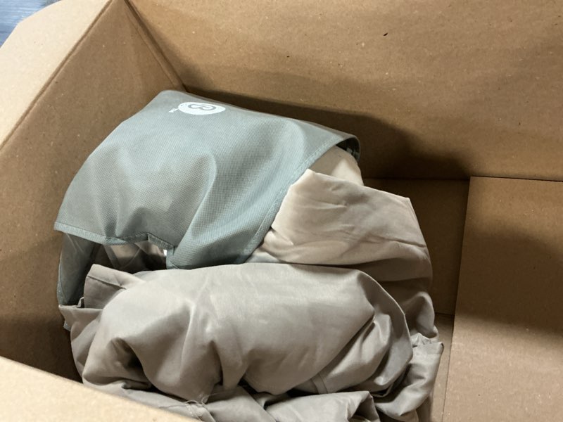 Condition photo showing As Is for bare home king sheet set - 1800 ultra-soft microfiber king bed sheets - double brushed - deep pockets - easy fit - 4 piece set - bedding sheets & pillowcases (king, khaki) king 12 - khaki