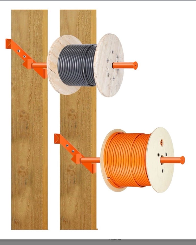 (2 Pack) Stud Cable/Wire Dispenser, Heavy-Duty 300LB Capacity for Fast, Tangle-Free Wire, Cable, and