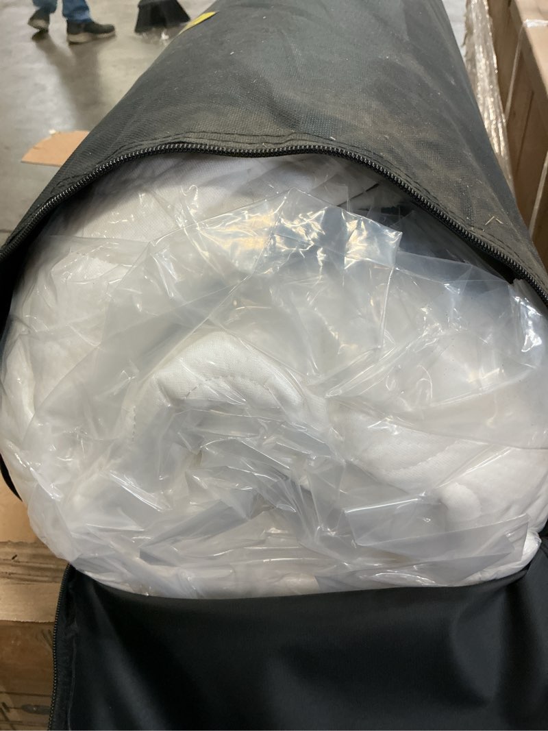 Condition photo showing New/Like New for jacia house rv king mattress,11.4 inches pillow top pocket spring hybrid memory foam innerspring medium firm rv short king mattress in a bag 80" l x 72" w white short king