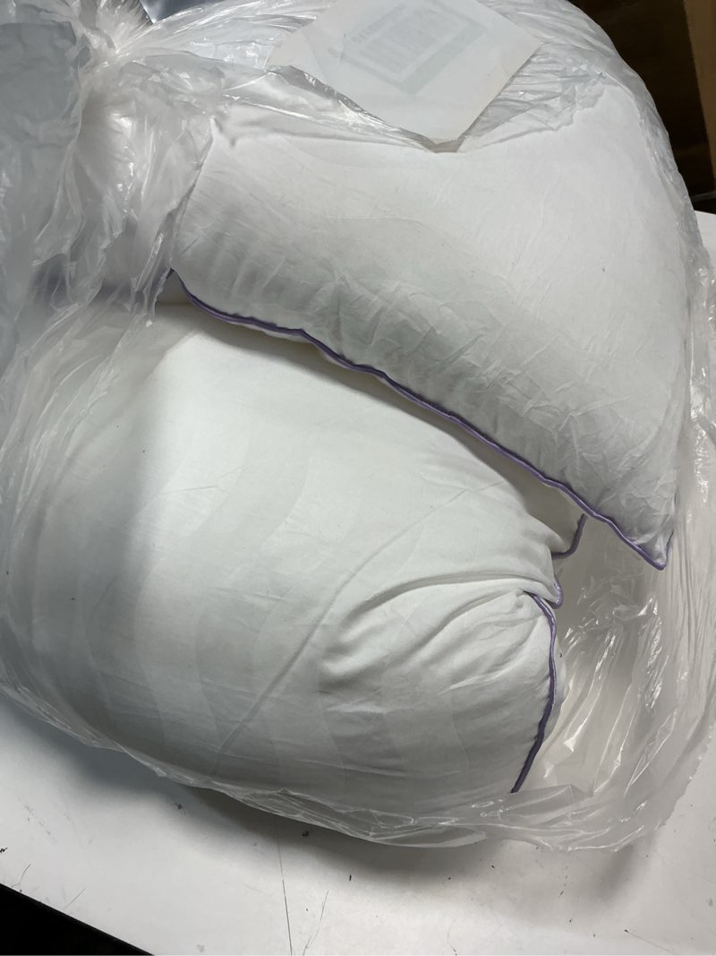 Condition photo showing As Is for Dreamara King Size Pillows Set of 2 - Hotel Collection Bed Pillows with Down Alternative Fill, Soft & Supportive for Side, Stomach & Back Sleepers, Fully Machine Washable & Adjustable Loft Design King (U.S. Standard) 2