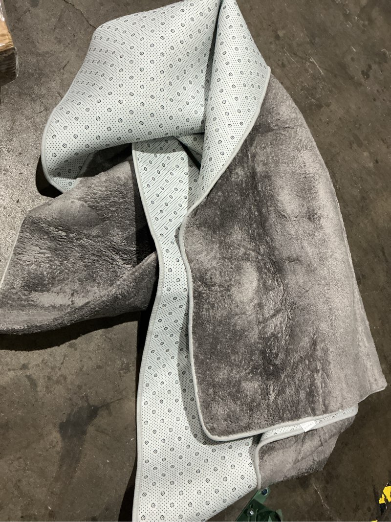 Condition photo showing Good Condition for grey shag area rug - large soft plush grey rugs for bedroom living room - non slip modern shaggy fuzzy floor carpet,tie-dyed light gray,
