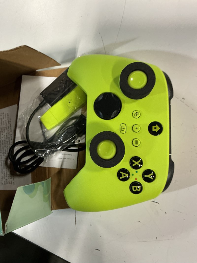 Condition photo showing Good Condition for w&o wireless controller for with xbox one, xbox series x/s, xbox one x/s, pc, with rgb led light, mappable buttons, with 2.4ghz wireless adapter gamepad (electric volt)