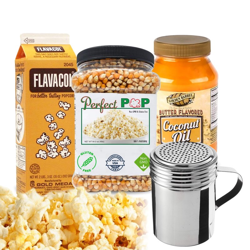 Perfectware Movie Night Popcorn Set (Popcorn Kernels, Salt, Oil and Shaker) ( BBD :03 /26 /2026 )) 