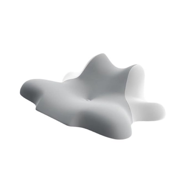 ZOOMELLA Memory Foam Pillow for Side Back Stomach Sleeper Neck Rest Ergonomic Gray