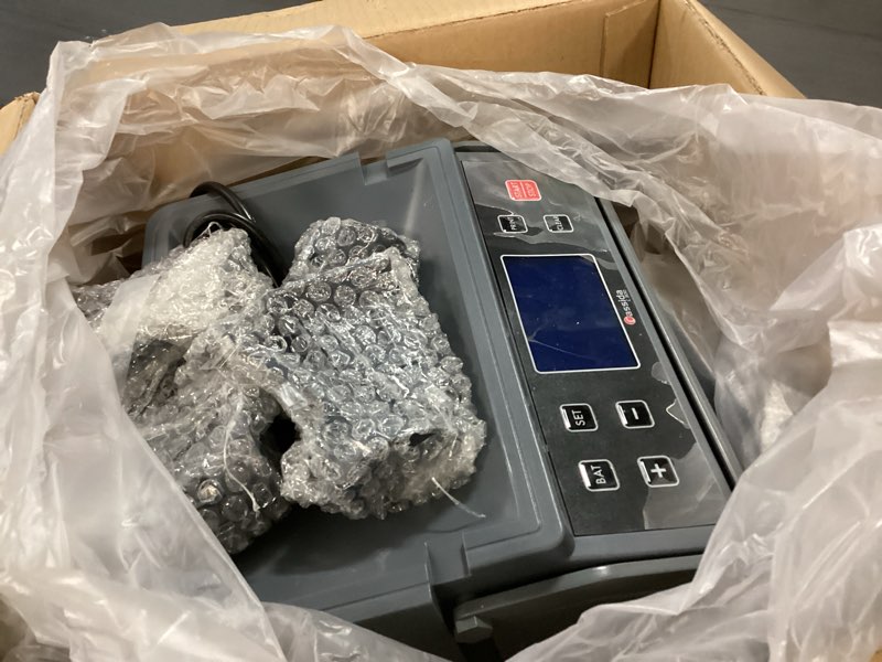 Condition photo showing As Is for Cassida C300 Professional USD Coin Counter, Sorter and Wrapper/Roller, 300 coins/min, with Quickload and Printing-Compatible,Gray C300 - 300 coins/ minute + extra features
