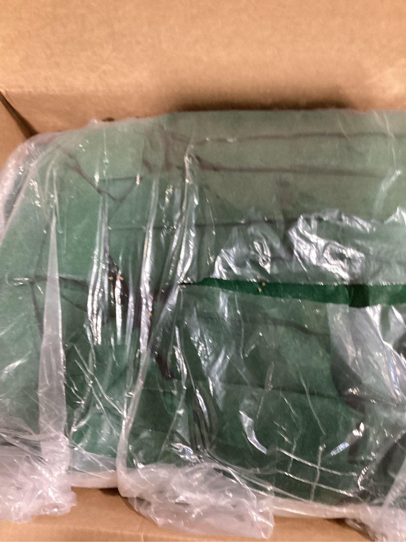 Condition photo showing New/Like New for wesnoy 2 pcs sediment filter erosion control blanket silt fence sock with stuffers drain stormwater sediment filter for erosion control and storm drain protection (green) green 2