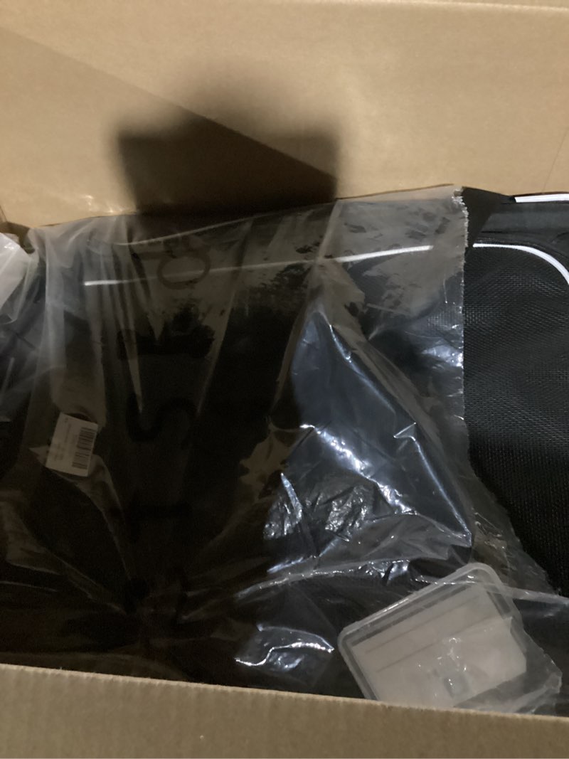 Condition photo showing Good Condition for Petskd Side Expandable Extra Large Cat Carrier with Litter Box Area, 24"x17"x17" Soft-Sided Pet Carrier for 2 Cats Under 55 lbs with Zipper Locks for Car Travel(Black)