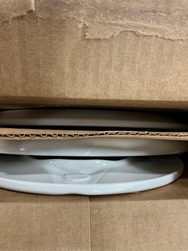 Condition photo showing As Is for bemis 888slow nextstep2 round closed-front toilet seat - white