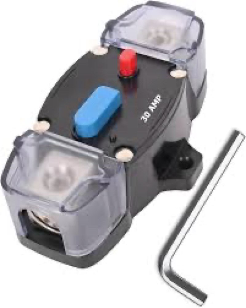 BULVACK 30 Amp Circuit Breaker 12-48 Volt DC 30A Self Recovery Resettable High Amp Circuit Breaker w