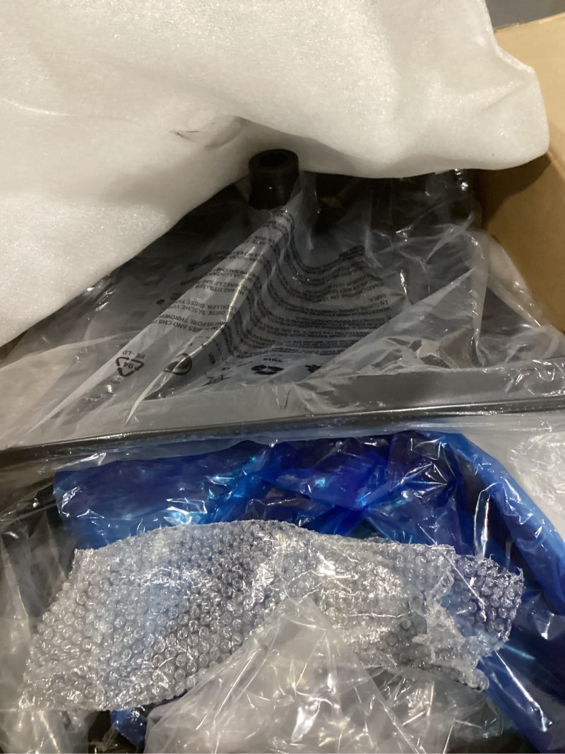Condition photo showing As Is for dowinx big and tall office chair with massage lumbar support,executive office chair with wide thick seat cushion and adjustable armrest,mesh computer gaming chairs with footrest,grey