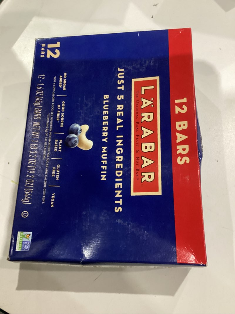 Condition photo showing New/Like New for Larabar Blueberry Muffin Bars - 12ct/19.2oz