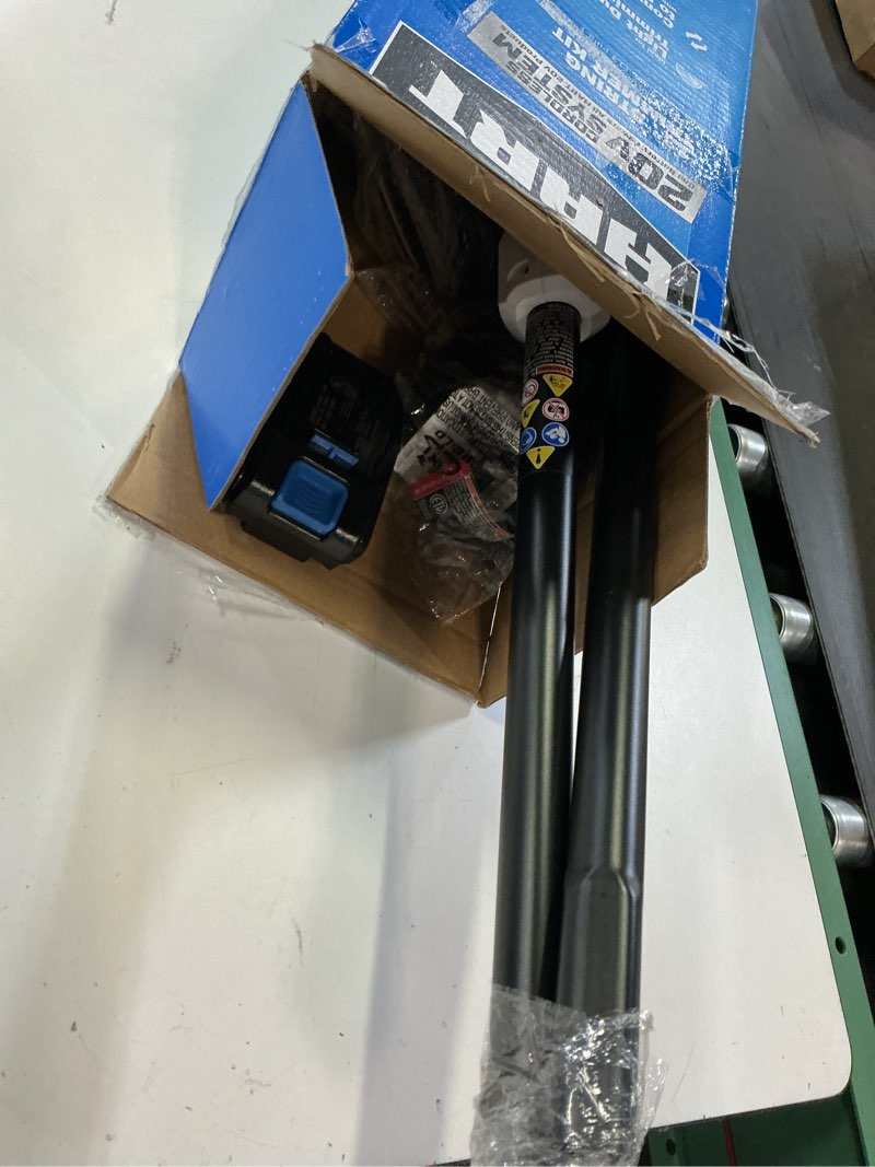 Condition photo showing As Is for hart 20v cordless 13" string trimmer kit, (1) 2.0 ah lithium-ion battery