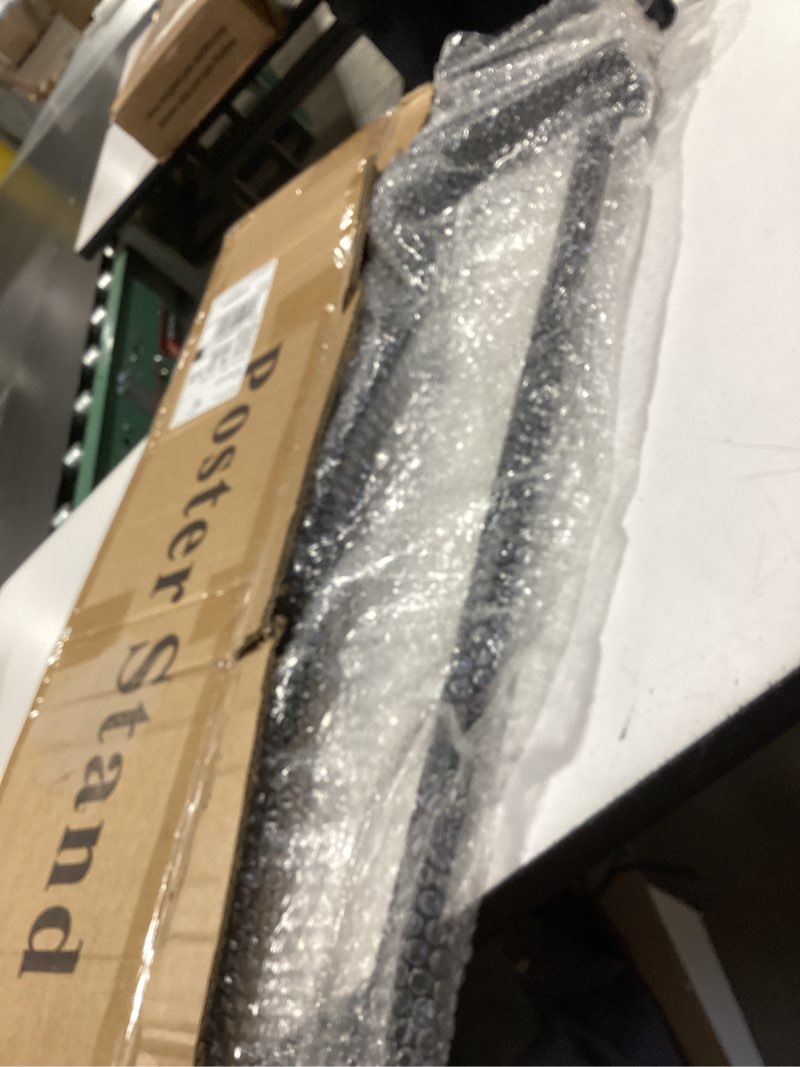 Condition photo showing Good Condition for display stand sign holder,heavy duty adjustable pedestal sign stand up to 75 inch,double-sided for board & foam sign,sign stand with base,fit wedding,restaurant or business(poster not included)