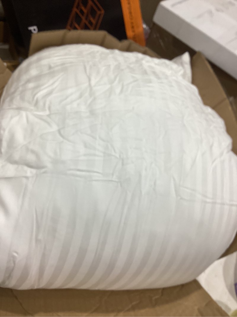 Condition photo showing As Is for Beckham Hotel Collection Bed Pillows King Size Set of 2 - Down Alternative Pillow for Back, Stomach or Side Sleepers King White