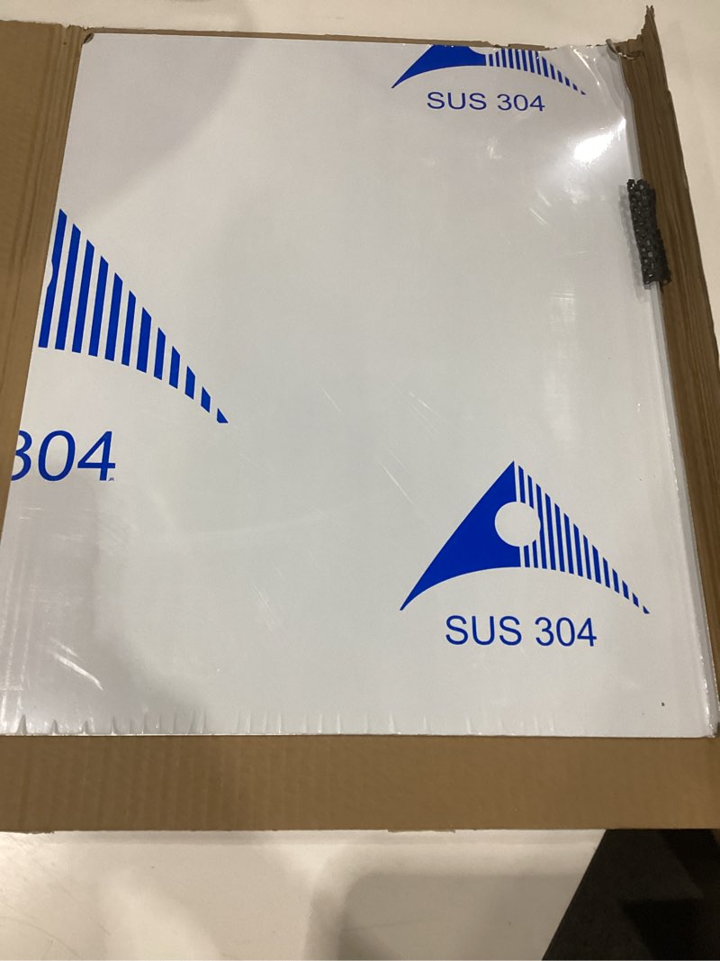Condition photo showing As Is for billamb stainless steel cutting boards for the kitchen, suitable for meat, fruits, vegetables, bread, and baking large-sized cutting boards (50 x 40cm/19.7 x 15.7 in) 19.7"l x 15.7"w