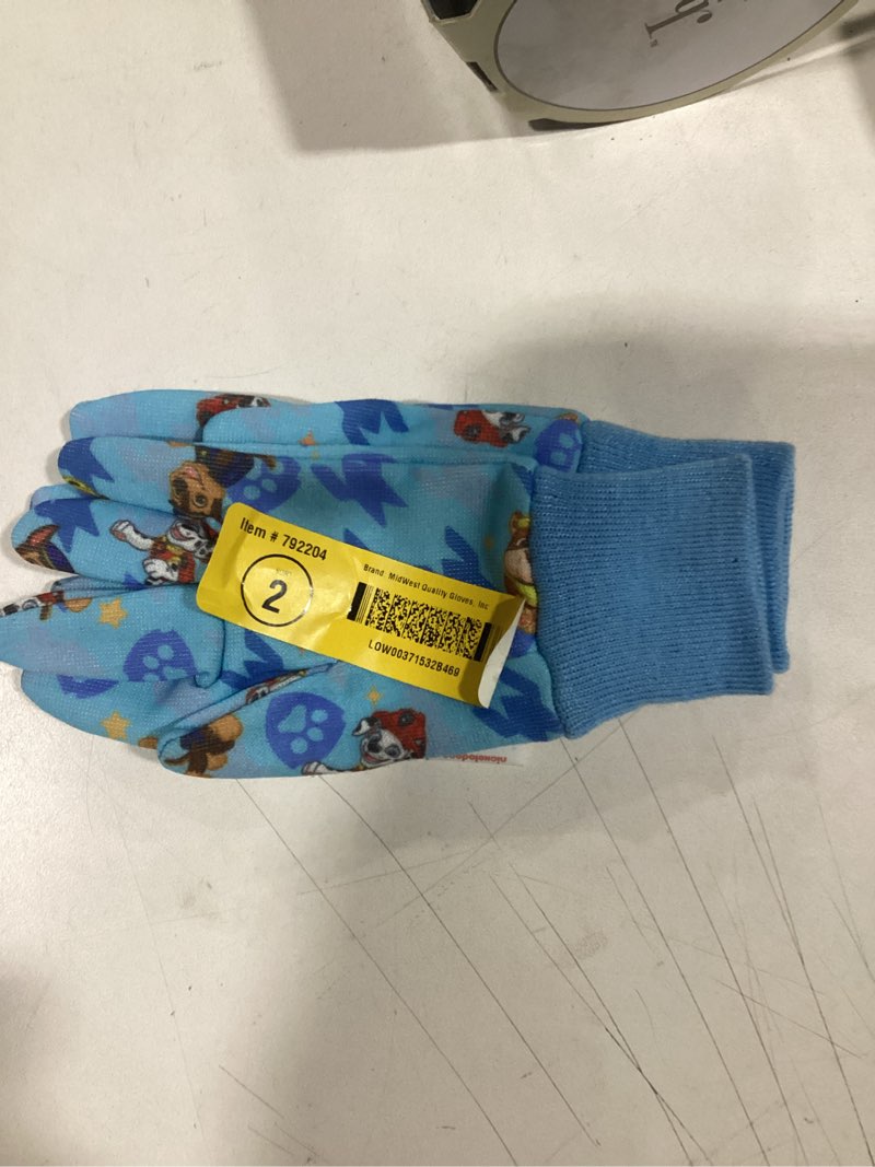 Condition photo showing As Is for MidWest Quality Gloves, Inc. Child Blue Poly/Cotton Gardening Gloves 1 -Pairs