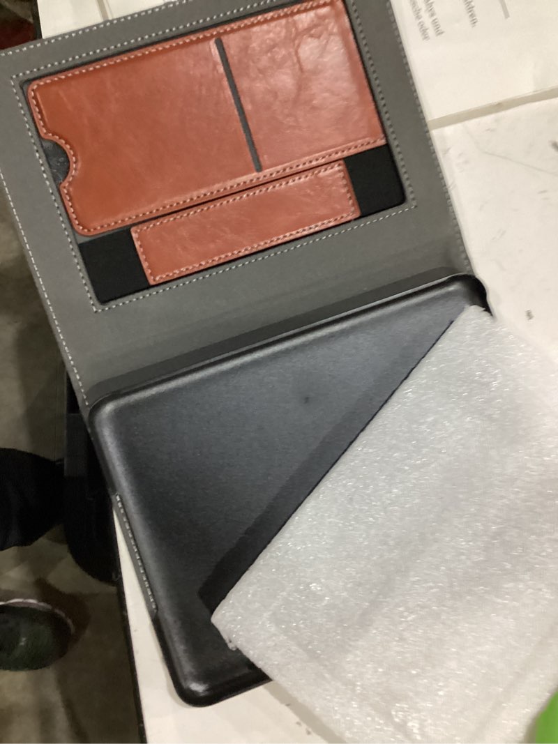 Condition photo showing Good Condition for cobak case with stand for kindle paperwhite 12th gen 2024 released (7") & kindle colorsoft signature edition - durable pu leather cover with auto sleep wake, card slot, hand strap feature, vintage 7" 12th **vintage brown
