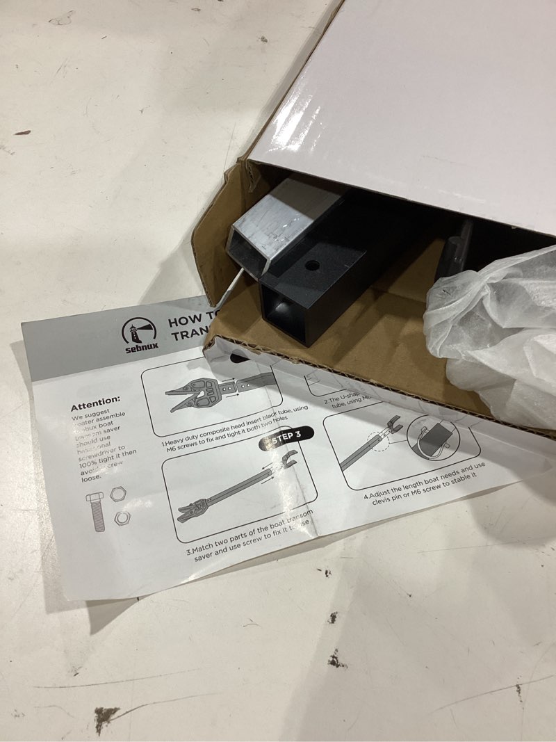 Condition photo showing As Is for boat transom saver adjustable shock absorbing boat transom saver with composite head ideal for holds engine, roller and trailer mounts