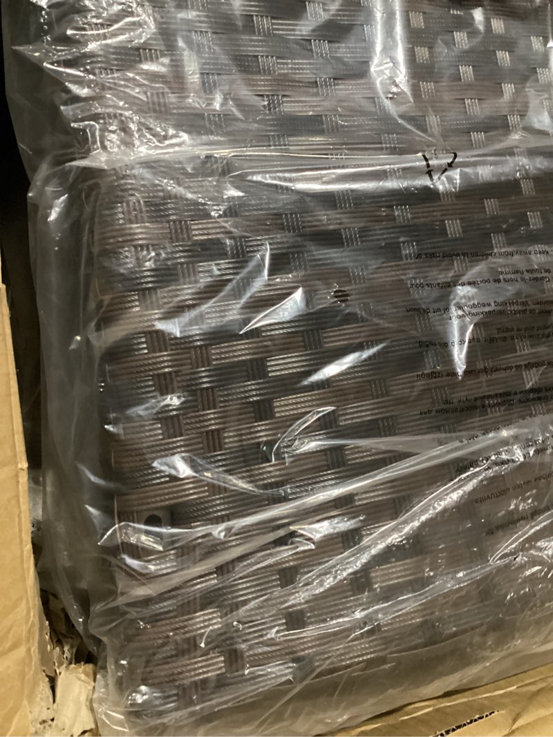 Condition photo showing Good Condition for similar incomplete missing box a&c )5pcs wicker dining set  brown/gray