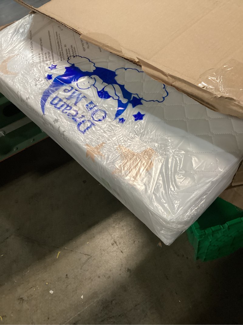 Condition photo showing New/Like New for Dream On Me Holly 3” Mini/Portable Crib Mattress, Greenguard Gold & JPMA Certified, Fits Portable & Mini Cribs, Lightweight Fiber Core, Waterproof Vinyl Cover (38"x24"x3")