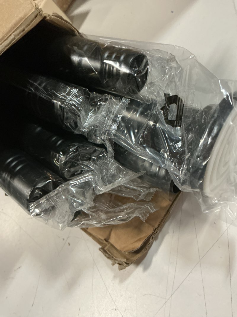 Condition photo showing Good Condition for black long curtain rod tension shower curtain rods 30 to 120 inch adjustable spring heavy duty rods for bathroom windows outdoor no drill no slip spliced and telescopic design 30-120“ black
