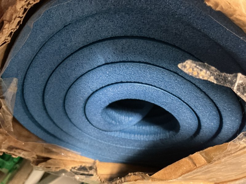 Condition photo showing Good Condition for foam sleeping pad - lightweight 1-inch mat for camping, cots, tents, backpacking, and yoga - non-slip and waterproof with handle by wakeman blue