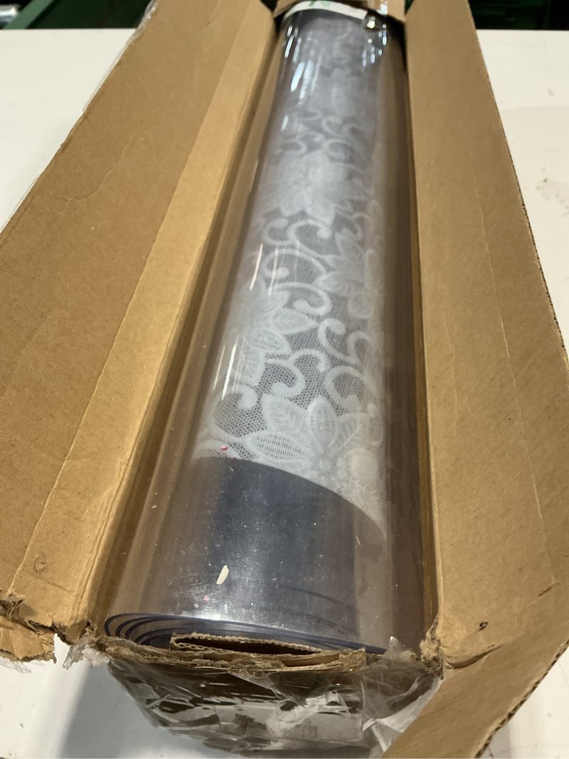 Condition photo showing New/Like New for VEVOR Plastic Table Cover, 42 x 96 Inch 1.5 mm Thick Clear Table Protector, Rectangle PVC Desk Mat, Waterproof & Easy Cleaning Desk Pad Tablecloth, for Office Dresser Dining Room Table Night Stand