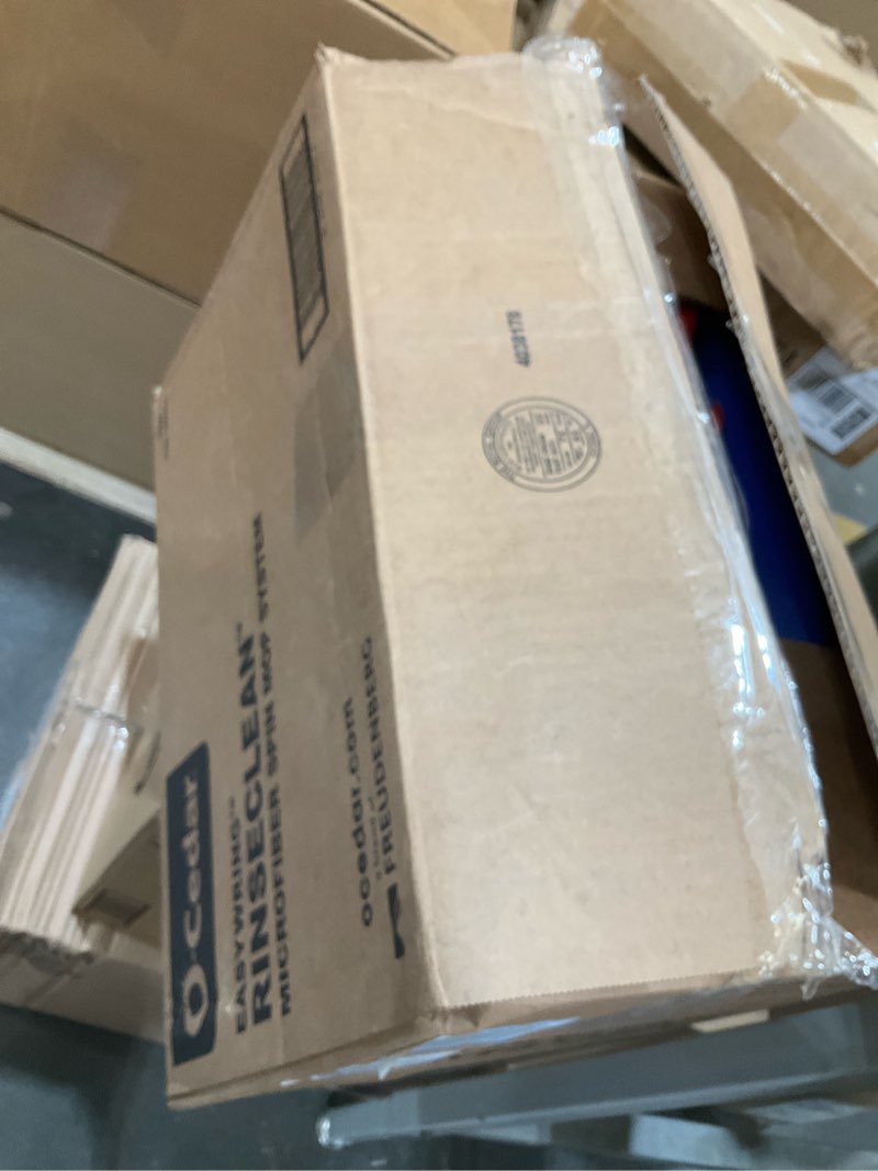 Condition photo showing As Is for O-Cedar RinseClean Spin Mop & Bucket System | Clean with Water | Removes 99% of Bacteria Plastic Rinseclean Spin Mop & Bucket Cleaning System