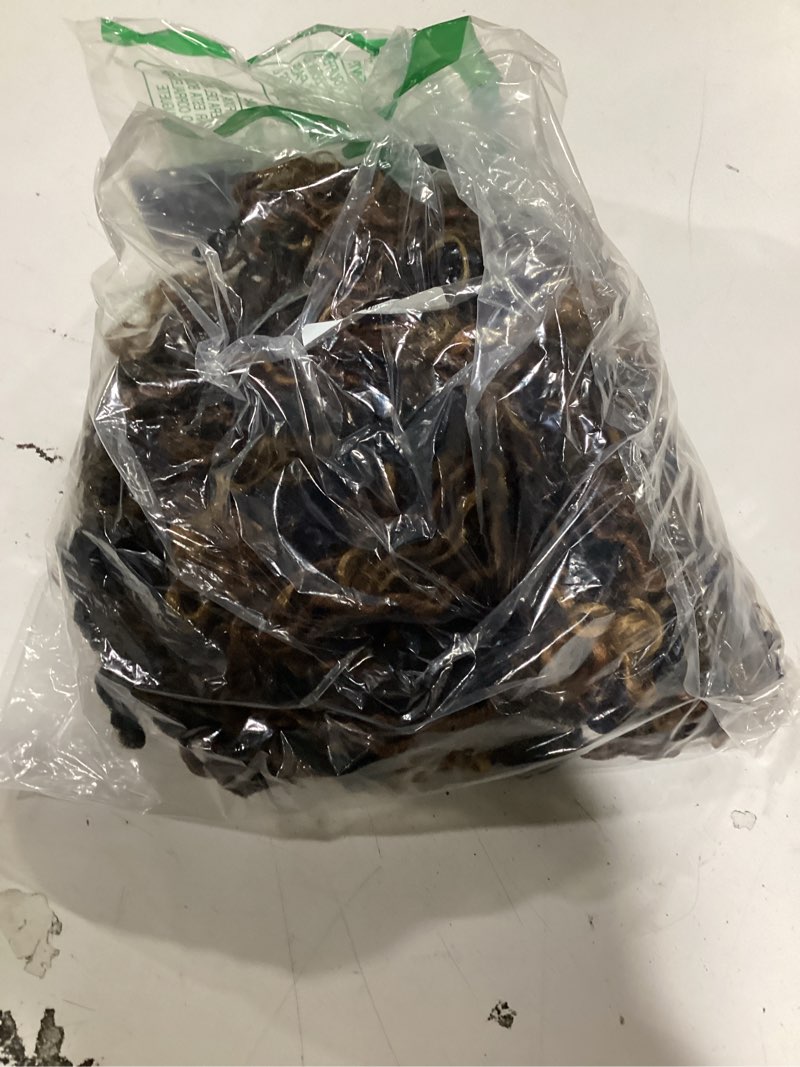 Condition photo showing As Is for Col Bling Ombre Goddess Locs Crochet Hair 14 Inch 8 Packs Faux Locs Crochet Hair for Women 3 Tone Boho River Locs Hair with Curly Ends Synthetic Hair Style (#1B/30/27) 14 Inch (Pack of 8) #1B/30/27
