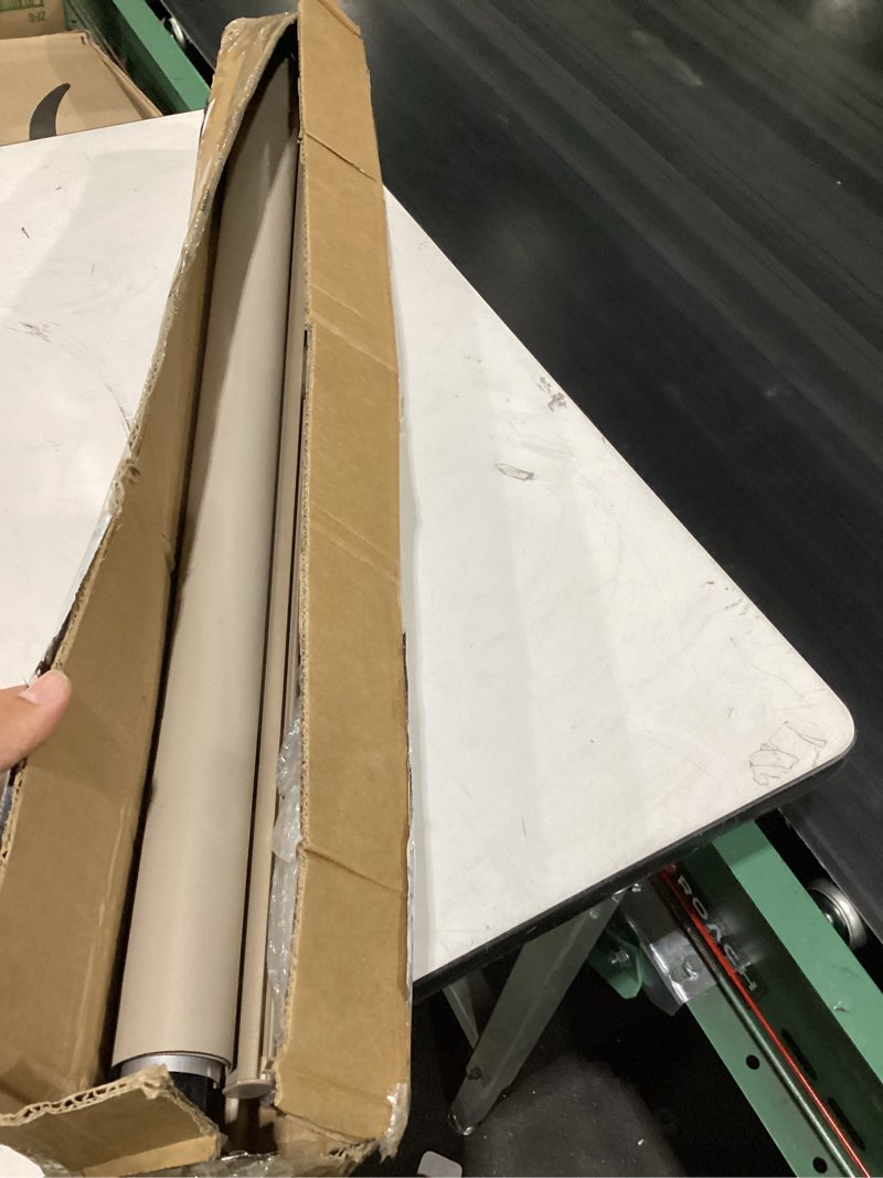 Condition photo showing Good Condition for hestia no drill cordless blackout roller shades screwless waterproof shower window blinds, auto-retraction easy install blind for bathroom/kitchen/office/exterior, greige, 20" w x 54" h 20"w x 54"h greige