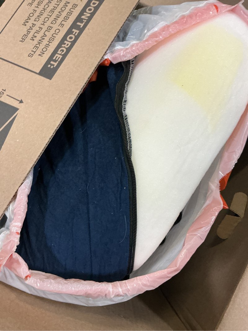 Condition photo showing As Is for 4-step dog stairs and ramp for beds or couches,non-slip sturdy pet steps for small dogs and cats,17.4" h,blue blue 4 standard 4-step 17.4"h